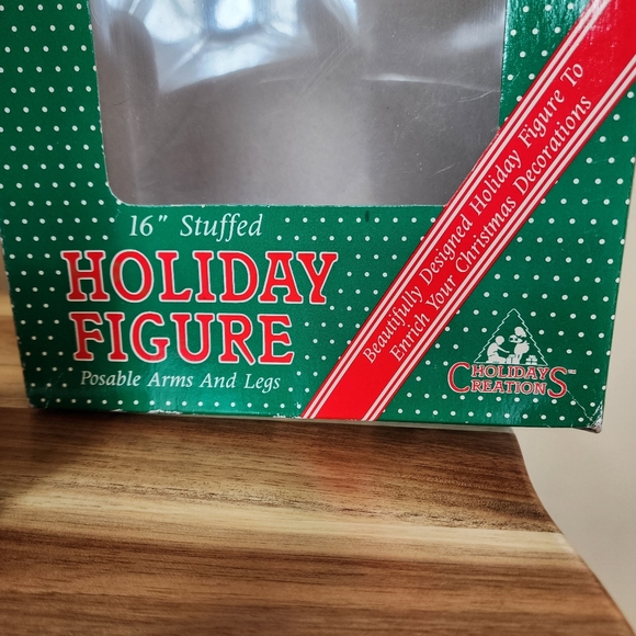 VTG Holiday Creations 16" Stuffed Posable Girl Figure Red Coat Christmas Decor - Picture 4 of 9